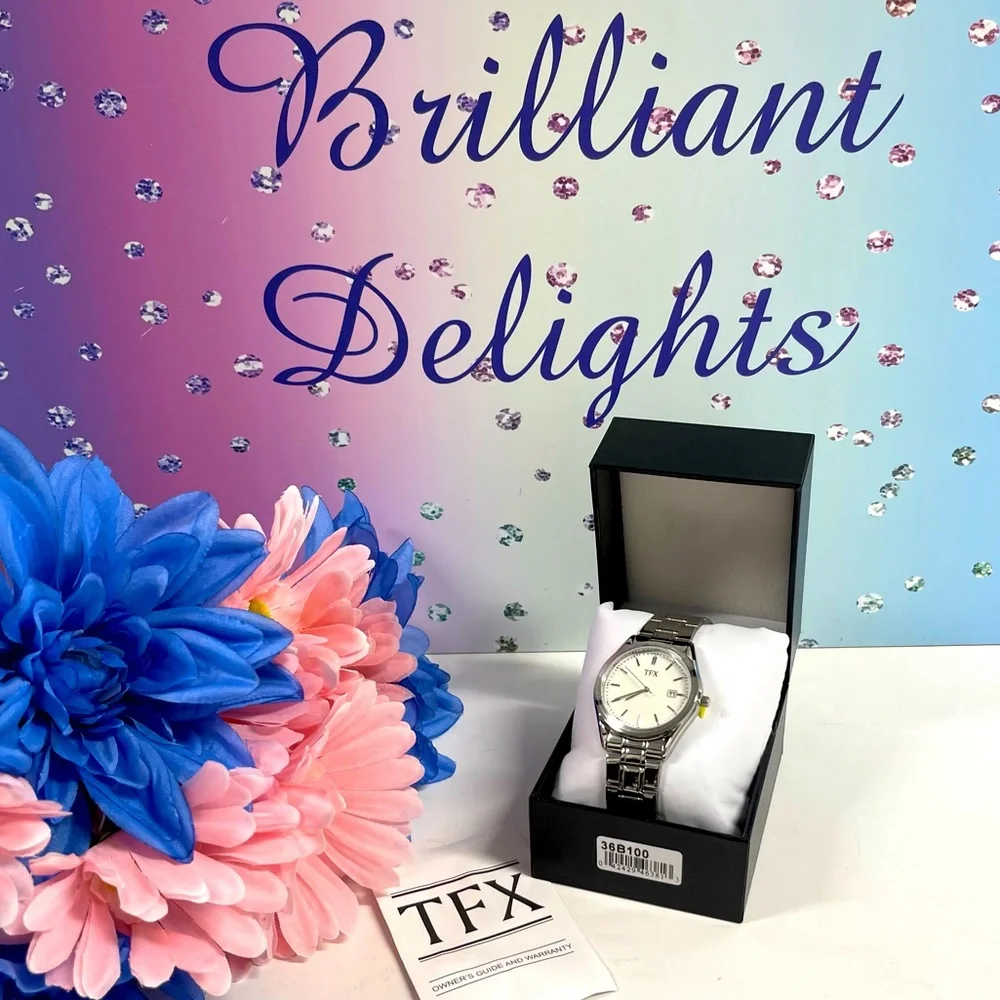 NIB BULOVA STAINLESS STEEL WATCH